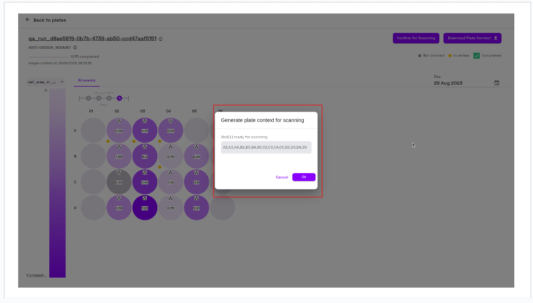 context dialog